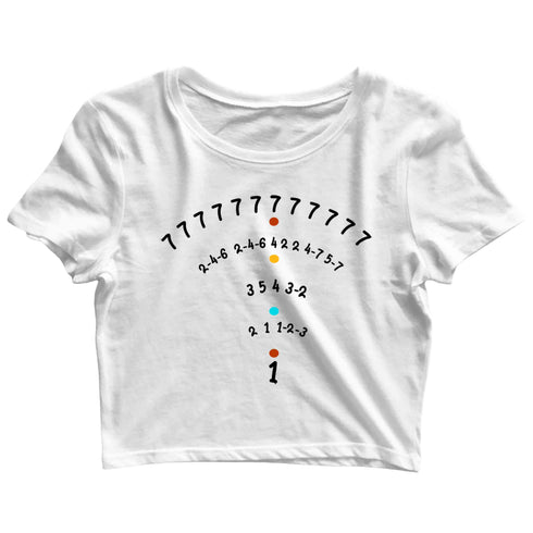 3 Aaramkhor Specials TV Series Seven Seven Seven Custom Printed Graphic Design Crop Top T-Shirt for Women
